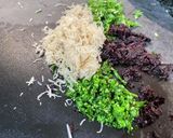 刺身のつまとダブルしそチャーハン作り方4写真