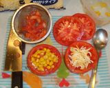 イースターに✨肉巻トマトの宝チーズ詰め作り方2写真
