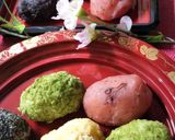 桜餡 粒餡 きな粉 黒胡麻 抹茶 おはぎ作り方3写真