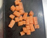 サーモンとからし菜の和えサラダ作り方2写真