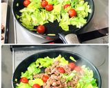 たっぷり☆牛肉のカレースタミナ丼（炒め）作り方4写真