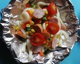 味付けなしの簡単うどんピザ作り方4写真