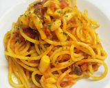 ブナピーとオリーブのトマトパスタ作り方6写真