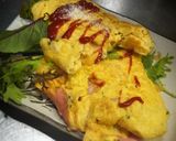 ハムチーズのオムレツ(*≧∀≦*)作り方4写真