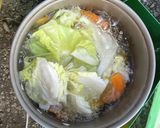 ソロキャンプ用・1人前ほうとう鍋作り方3写真