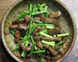 牛レバーとにんにくの芽のスタミナ炒め作り方7写真