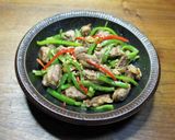 豚ハラミとピーマンのにんにく風味炒め作り方5写真