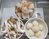 冷凍里芋と冷凍シーフードのチャウダー作り方1写真