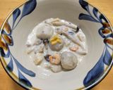 冷凍里芋と冷凍シーフードのチャウダー作り方6写真