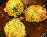 韮＆木綿豆腐なつくねハンバーグ★★作り方4写真