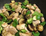 ナスとピーマンの鶏肉甘酢丼作り方5写真