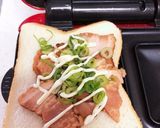 焼き豚とネギマヨのホットサンド作り方1写真