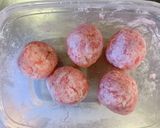 お弁当用和風肉団子(簡単バージョン)作り方1写真