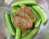 スナップエンドウのゴマ味噌和え物作り方3写真