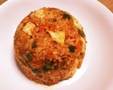 チキンライスのポーチドエッグ乗せ作り方3写真