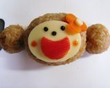 キャラ弁☆簡単　おさるちゃん弁当♪作り方5写真