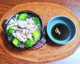 豚バラ肉と千切りキャベツのごま油鍋作り方10写真