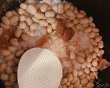 梅干し大豆酢飯のエビと卵丸寿司花見弁当作り方1写真