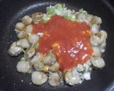 ベビー帆立のチリソース♪作り方5写真