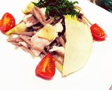 和そばとかぶらと鶏胸肉のペペロンチーノ作り方6写真