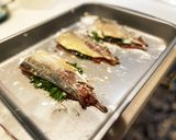 鯵の梅しそ焼き作り方5写真
