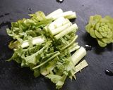 簡単！生姜焼き☆大根の葉の肉巻き作り方1写真
