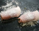 簡単！生姜焼き☆大根の葉の肉巻き作り方4写真