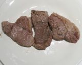 ステーキ肉に炭酸水・舞茸・無添加の比較作り方5写真