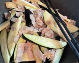 豚バラとなすの炒め物作り方4写真