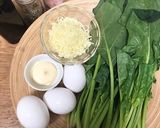 ほうれん草のチーズ玉子作り方1写真