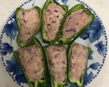 鶏ひき肉で作るピーマンの肉詰め作り方5写真