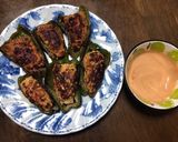 鶏ひき肉で作るピーマンの肉詰め作り方7写真