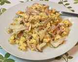 マヨタマ炒め作り方5写真