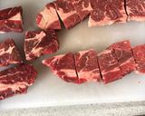 ステーキ肉でハンバーガー作り方1写真