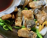 *さばと新玉ねぎのの黒酢炒め*作り方4写真