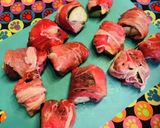 節約肉巻●豚肉ナスのギュー抱っこ照り照り作り方3写真