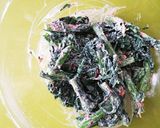 旬!春菊の梅マヨおかか和え作り方3写真