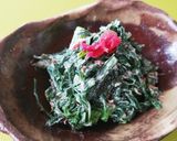 旬!春菊の梅マヨおかか和え作り方4写真