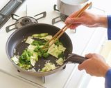 しらすと春野菜のライスパスタ作り方5写真