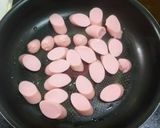 超簡単‼魚肉ソーセージのケチャップ炒め作り方3写真