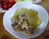 千なり瓜と豚肉のめんつゆ煮作り方5写真