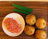 じゃがいもと豚ひき肉のそぼろあんかけ作り方1写真