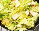 生揚げとキャベツのニラだれ炒め作り方4写真