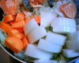 鮭と白菜の味噌クリーム煮作り方2写真