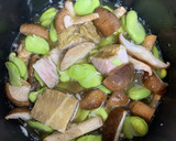 塩豚旨煮とそら豆の炊き込みご飯作り方2写真