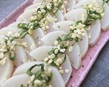 大根に青じそ天かすで揚げないフライド大根作り方3写真