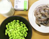 絶品★枝豆とエビの春色パスタ作り方1写真