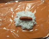 香味ペースト・青菜巻きおにぎりウインナー作り方5写真