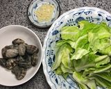 春キャベツとあさり蒸し作り方1写真