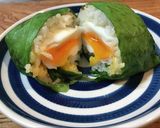 香味ペースト・青菜巻きおにぎり半熟卵作り方8写真
